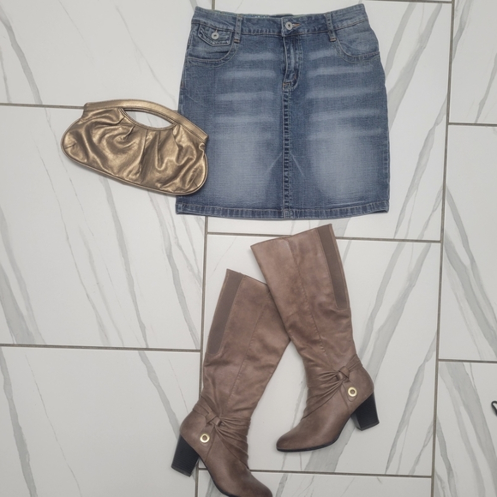 Vintage 90s y2k style LA Blues Denim‎ Mini Skirt SIze 6